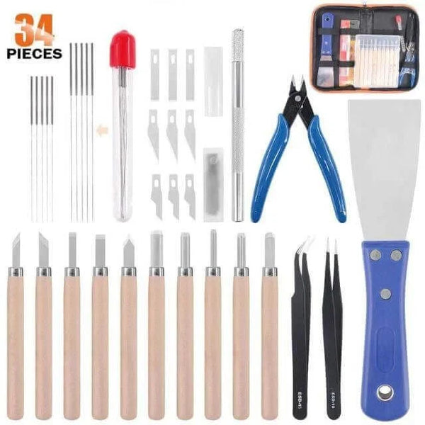 42 oder 34 teiliges 3D-Druck Tool Kit Werkzeug 3ddruckboss